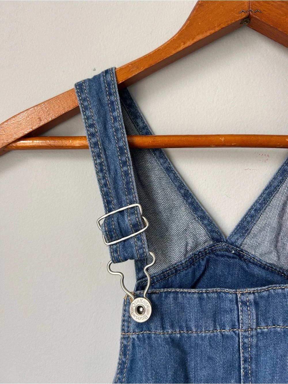 OshKosh B'gosh Little Girls Knit Denim skirt Belt Tie Front Girls Size 8/8A